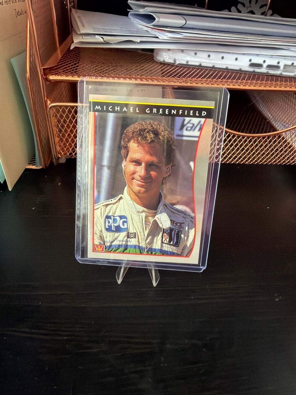 1992 Velocity Michael Greenfield #65 Indy Car Racing Card